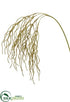 Silk Plants Direct Glittered Grass Hanging Spray - Gold - Pack of 24
