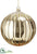 Glass Ball Ornament - Gold - Pack of 2