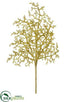 Silk Plants Direct Glittered Plastic Twig Spray - Gold - Pack of 12