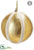 Metallic Ball Ornament - Gold - Pack of 12