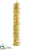 Silk Plants Direct Glittered Plastic Twig Garland - Gold - Pack of 2