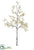 Silk Plants Direct Glittered Branch - Gold - Pack of 12