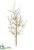 Plastic Twig Tree Branch - Gold - Pack of 6