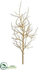 Silk Plants Direct Plastic Twig Tree Branch - Gold - Pack of 6