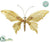 Beaded Butterfly - Gold - Pack of 12