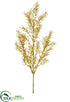 Silk Plants Direct Glittered Sprengeri Spray - Gold - Pack of 24