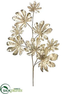 Aralia Leaf Spray - Gold - Pack of 12