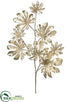 Silk Plants Direct Aralia Leaf Spray - Gold - Pack of 12