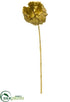 Silk Plants Direct Metallic Poppy Spray - Gold - Pack of 24