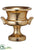 Footed Cement Urn - Gold - Pack of 1