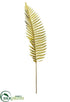 Silk Plants Direct Metallic Fern Leaf Spray - Gold - Pack of 12