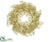 Glittered Plastic Twig Wreath - Gold - Pack of 4