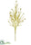 Tinsel Berry Spray - Gold - Pack of 12