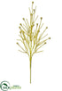Silk Plants Direct Tinsel Berry Spray - Gold - Pack of 12