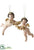Angel Ornament - Natural Gold - Pack of 2