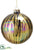 Glass Ball Ornament - Peacock Gold - Pack of 6