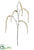 Glittered Amaranthus Hanging Spray - Beige Gold - Pack of 12
