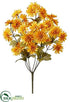 Silk Plants Direct Mini Spider Mum Bush - Yellow Gold - Pack of 12
