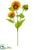 Sunflower Spray - Yellow Gold - Pack of 12