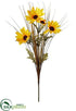 Silk Plants Direct Rudbeckia, Grass Spray - Yellow Gold - Pack of 12