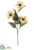 Silk Plants Direct Rudbeckia Spray - Yellow Gold - Pack of 12