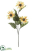 Silk Plants Direct Rudbeckia Spray - Yellow Gold - Pack of 12