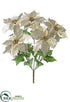 Silk Plants Direct Poinsettia Bush - Tiffany Gold - Pack of 12