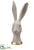 Silk Plants Direct Bunny - White Gold - Pack of 2