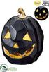 Silk Plants Direct Battery Operated Jack-O-Lantern With Light - Black Gold - Pack of 4