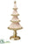Tree Table Top With Star - Pink Gold - Pack of 2