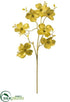 Silk Plants Direct Metallic Dogwood Spray - Gold Gold - Pack of 12