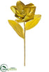 Silk Plants Direct Metallic Magnolia Spray - Gold Gold - Pack of 12