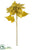 Metallic Poinsettia Spray - Gold Gold - Pack of 12