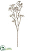 Silk Plants Direct Metallic Mini Plastic Berry Spray - Rose Gold - Pack of 12