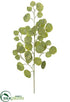 Silk Plants Direct Metallic Eucalyptus Leaf Spray - Green Gold - Pack of 24