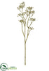 Silk Plants Direct Metallic Mini Plastic Berry Spray - Green Gold - Pack of 12