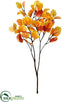 Silk Plants Direct Eucalyptus Leaf Spray - Orange Honey - Pack of 12