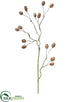 Silk Plants Direct Pod Moss Spray - Brown Moss - Pack of 12