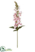 Silk Plants Direct Foxglove Spray - Pink Rose - Pack of 12