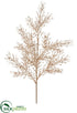 Silk Plants Direct Glittered German Pine Spray - Gold Rose - Pack of 36