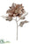 Metallic Poinsettia Spray - Gold Rose - Pack of 12