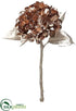 Silk Plants Direct Metallic Hydrangea Spray - Gold Rose - Pack of 12