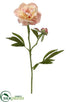 Silk Plants Direct Peony Spray - Apricot Rose - Pack of 12