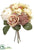 Hydrangea, Peony , Rose Bouquet - Ivory Rose - Pack of 6