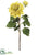 Silk Plants Direct Dahlia Spray - Yellow Soft - Pack of 12