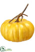 Silk Plants Direct Pumpkin - Yellow Soft - Pack of 4