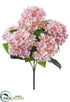 Silk Plants Direct Hydrangea Bush - Pink Soft - Pack of 12