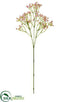 Silk Plants Direct Gypsophila Spray - Pink Soft - Pack of 12