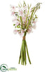 Silk Plants Direct Sweetpea Bundle - Pink Soft - Pack of 6