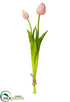Silk Plants Direct Tulip Bundle - Pink Soft - Pack of 12